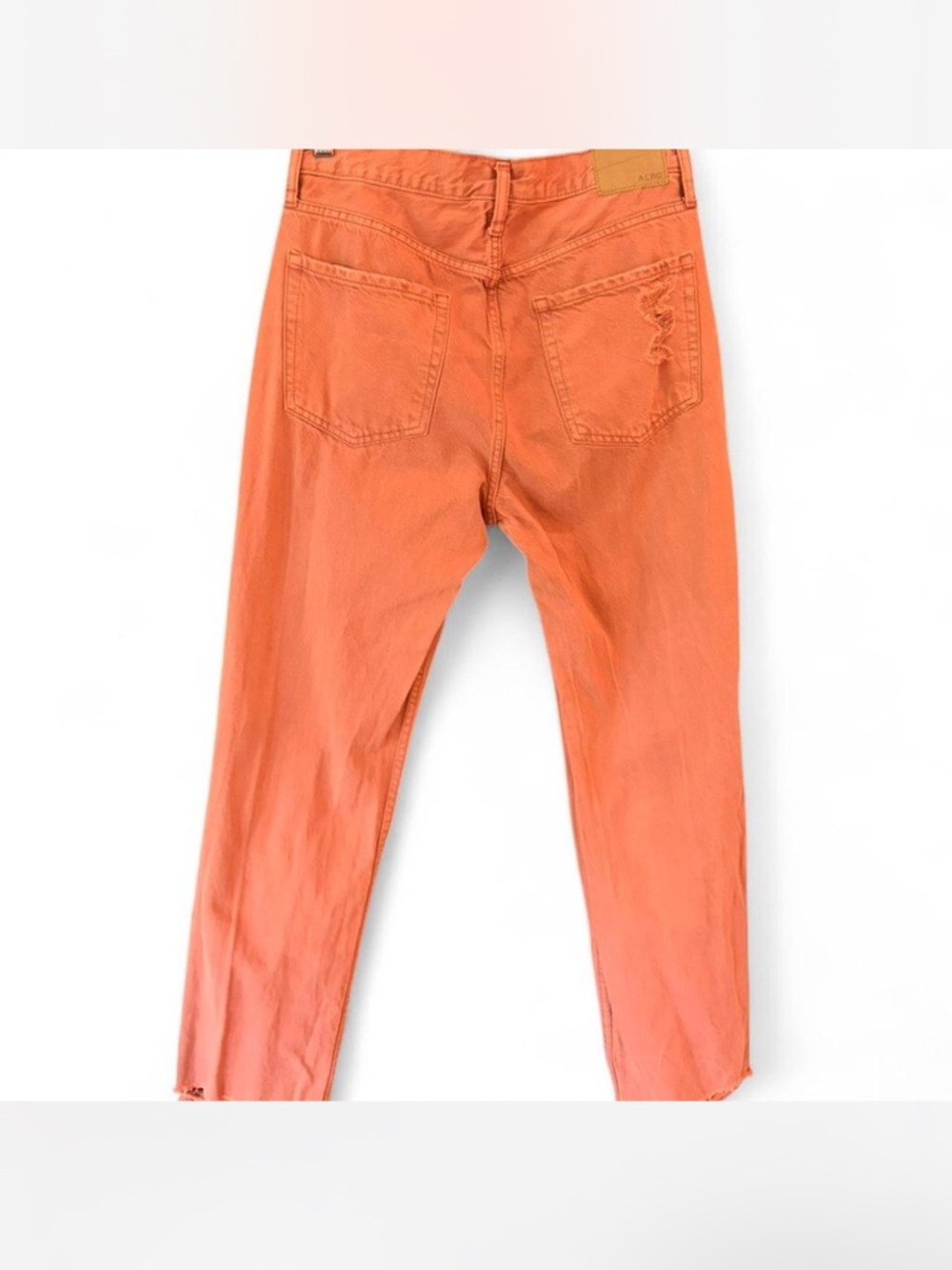 Aeropostale Coral 90s Super High Rise Distressed Baggy Jeans | Size 8 - Picture 8 of 8